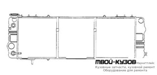 РАДИАТОР ОХЛАЖДЕНИЯ AT 4 (3 ряд) для Jeep CHEROKEE (1984-1996)
