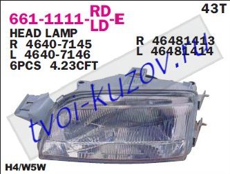 punto фара правая 661-1111R-LD-E