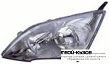 ФАРА ЛЕВАЯ СТОРОНА +/- КОРРЕКТОР ЛИНЗОВАННАЯ (КСЕНОН) ВНУТРИ (DEPO) ЧЁРНЫЙ для Honda CRV (2006-2011)