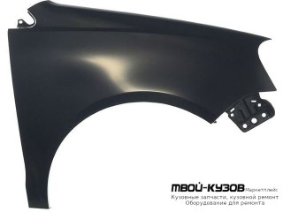 КРЫЛО ПЕРЕДНИЙ ПРАВАЯ СТОРОНА БЕЗ ОТВ ПОД ПОВТОРИТЕЛЬ (ТАЙВАНЬ) для Volkswagen POLO (08.2001 - 2009)