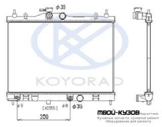 РАДИАТОР ОХЛАЖДЕНИЯ AT для Nissan TIIDA (2007-)
