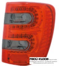 ФОНАРЬ ЗАДНИЙ ВНЕШНИЙ ЛЕВАЯ + ПРАВАЯ (КОМПЛЕКТ) ТЮНИНГ С ДИОД (EAGLE EYES) ВНУТРИ КРАСНЫЙ-ТОНИР для Jeep GRAND CHEROKEE (1999-2005)