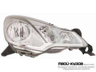ФАРА ПРАВАЯ СТОРОНА С КОРРЕКТОР (DEPO) для Citroen C3 (2009-) / DS3 (2010-)