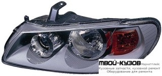 ФАРА ЛЕВАЯ СТОРОНА ПОД КОРРЕКТОР ВНУТРИ (DEPO) СЕРЫЙ для Nissan ALMERA N16E (2002-)