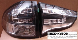 ФОНАРЬ ЗАДНИЙ ВНЕШНИЙ+ВНУТР ЛЕВАЯ + ПРАВАЯ (КОМПЛЕКТ) ТЮНИНГ ХРУСТАЛ С ДИОД (SONAR) ВНУТРИ ХРОМ для Mitsubishi PAJERO SPORT (2009-)