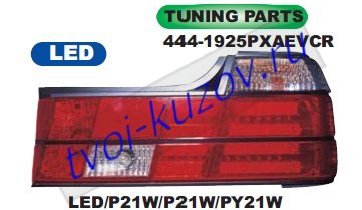 e32 фонарь задний внешний левый+правый (комплект) тюнинг прозрач светодиодный габарит , стоп сигнал хрустал красно-белый 444-1925PXAEVCR