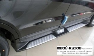 ПОРОГ-ПОДНОЖКА ЛЕВАЯ + ПРАВАЯ (КОМПЛЕКТ) для Hyundai SANTA FE (2006-2011)