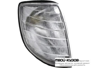 УКАЗ.ПОВОРОТА УГЛОВОЙ ПРАВАЯ СТОРОНА (DEPO) БЕЛЫЙ для Mercedes W140 SEDAN (05.1993 - 10.1998)