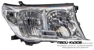 ФАРА ПРАВАЯ СТОРОНА ПОД КОРРЕКТОР (DEPO) для Toyota LANDCRUISER 200 (2008-2011)