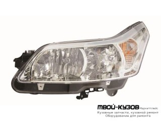 ФАРА ЛЕВАЯ СТОРОНА С КОРРЕКТОР (DEPO) для Citroen C4 (11.2004-) PICASSO (2006-)