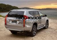 R.4012.009 - ЗАЩИТА ЗАДНЕГО БАМПЕРА d76 (RIVAL) Mitsubishi Pajero Sport (2016-)