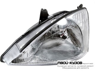 ФАРА ЛЕВАЯ СТОРОНА ПОД КОРРЕКТОР (DEPO) для Ford FOCUS (11.1998 - 10.2001) (11.2001-)