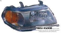 ФАРА ПРАВАЯ СТОРОНА (USA) (EAGLE EYES) МОЛДИНГ ХРОМ для Mitsubishi PAJERO SPORT (1997-) / MONTERO SPORT (1997-) / CHALENGER (1997-)