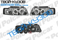PASSAT 96-00 ФАРЫ ТЮНИНГ АНГЕЛЬСКИЕ ГЛАЗКИ+ЛИНЗА ПРОЗРАЧНЫЕ ХРОМ