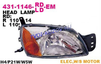 FIESTA/COURIER 99-01 ФАРА L МЕХ/ЭЛЕКТР.H4   431-1146L-LD-EM