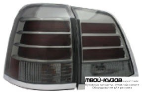 ФОНАРЬ ЗАДНИЙ ВНЕШНИЙ+ВНУТР ЛЕВАЯ + ПРАВАЯ (КОМПЛЕКТ) ТЮНИНГ С ДИОД (EAGLE EYES) ТОНИР ВНУТРИ ХРОМ для Toyota LANDCRUISER 200 (2008-2011)