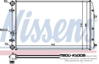 РАДИАТОР ОХЛАЖДЕНИЯ (см.каталог) для Skoda FABIA (01.2000 - 2006), Volkswagen POLO (08.2001 - 2009)