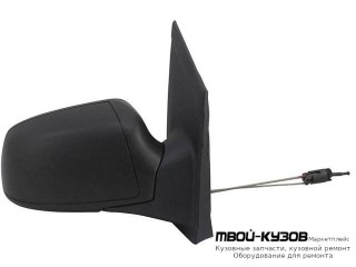 ЗЕРКАЛО ПРАВАЯ СТОРОНА МЕХАН С ТРОСИК С ГРУНТ КРЫШК (CONVEX) (ТАЙВАНЬ) для Ford FOCUS (2005-)