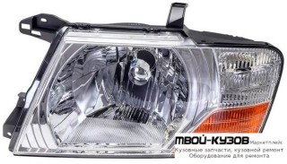 ФАРА ЛЕВАЯ СТОРОНА ПОД КОРРЕКТОР (DEPO) для Mitsubishi PAJERO / MONTERO (2000-2002) (2003-)
