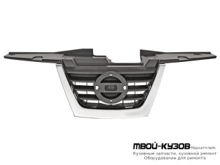 РЕШЕТКА РАДИАТОРА ЦЕНТРАЛ ЧЁРНЫЙ С ХРОМ МОЛДИНГ (ТАЙВАНЬ) для Nissan JUKE (2011-)