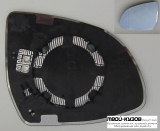 СТЕКЛО ЗЕРКАЛА ЛЕВАЯ СТОРОНА С ПОДОГРЕВОМ (ASPHERICAL) (ТАЙВАНЬ) для BMW F15 X5 (2013-), BMW F25 X3 (2011-)