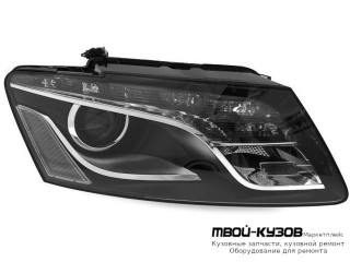ФАРА ПРАВАЯ СТОРОНА ЛИНЗОВАННАЯ С КОРРЕКТОР , (КСЕНОН) , ДИОД , ВНУТРИ (DEPO) ЧЁРНЫЙ для Audi Q5 (2008-2017)