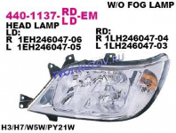 SPRINTER 03- ФАРА ЛЕВАЯ ПРОЗРАЧНАЯ   440-1137L-LD-EM