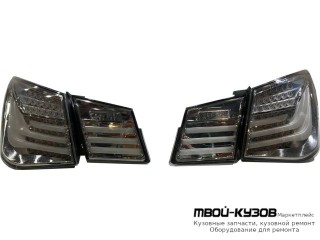 ФОНАРЬ ЗАДНИЙ ВНЕШНИЙ+ВНУТР ЛЕВАЯ + ПРАВАЯ (КОМПЛЕКТ) ТЮНИНГ С ДИОД ТОНИР BMW STYLE (КИТАЙ) для Chevrolet CRUZE (2009-)