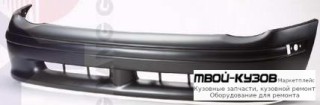 БАМПЕР ПЕРЕДНИЙ БЕЗ ОТВЕРСТИЙ ПОД ПРОТИВОТУМАННЫЕ ФАРЫ ЧЁРНЫЙ (ТАЙВАНЬ) для Dodge NEON (1995-1999)