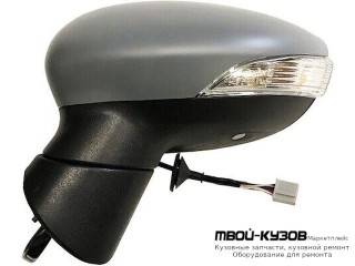 ЗЕРКАЛО ЛЕВАЯ СТОРОНА ЭЛЕКТР С ПОДОГРЕВОМ , УКАЗАТЕЛЬ ПОВОРОТА , АВТОСКЛАДЫВ , ПОДСВЕТ (ASPHERICAL) (ТАЙВАНЬ) для Ford FIESTA (2008-)