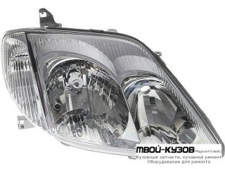 ФАРА ПРАВАЯ СТОРОНА ПОД КОРРЕКТОР (СЕДАН) (УНИВЕРСАЛ) (DEPO) для Toyota COROLLA DE120 / ZE120 (2002-) СЕДАН / УНИВЕРСАЛ