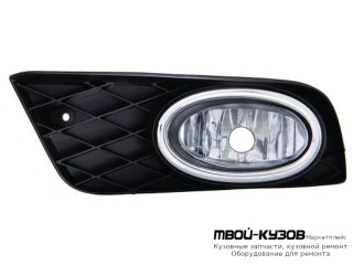 ФАРА ПРОТИВОТУМАННАЯ ЛЕВАЯ СТОРОНА (СЕДАН) В СБОРЕ С РЕШЕТК (DEPO) для Honda CIVIC (2012-) СЕДАН