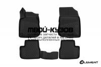 ELEMENT3D3827210k - 3D КОВРИКИ В САЛОН 4 ШТ. (Element) Peugeot 2008 (2014-)