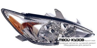 ФАРА ПРАВАЯ СТОРОНА (USA) ВНУТРИ (DEPO) ХРОМ для Toyota CAMRY V30 (10.2001-)