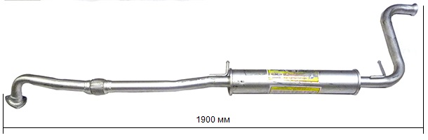 Глушитель доп. (резонатор) ВАЗ-21101 инж.дв.V1,6 ЕВРО-3 с 2007г.в. с гофрой под катколлект. (Н.Новгород)