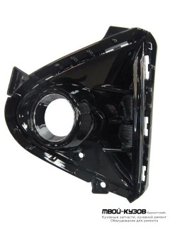 РЕШЕТКА БАМПЕРА ПЕРЕДНИЙ ЛЕВАЯ СТОРОНА С ОТВЕРСТИЯМИ ПОД ПРОТИВОТУМАННЫЕ ФАРЫ (КИТАЙ) для Hyundai SOLARIS (2017-)