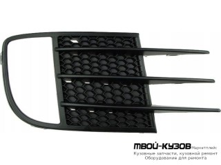 РЕШЕТКА БАМПЕРА ПЕРЕДНИЙ ПРАВАЯ СТОРОНА С ОТВЕРСТИЯМИ ПОД ПРОТИВОТУМАННЫЕ ФАРЫ (ТАЙВАНЬ) для Volkswagen GOLF VI (2009-2011)