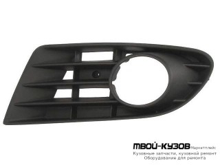 РЕШЕТКА БАМПЕРА ПЕРЕДНИЙ ЛЕВАЯ СТОРОНА С ОТВЕРСТИЯМИ ПОД ПРОТИВОТУМАННЫЕ ФАРЫ (ТАЙВАНЬ) для Volkswagen GOLF PLUS (2004-)