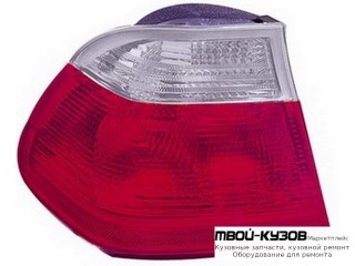 ФОНАРЬ ЗАДНИЙ ВНЕШНИЙ ЛЕВАЯ СТОРОНА (DEPO) КРАСНЫЙ-БЕЛ для BMW E46 СЕДАН / УНИВЕРСАЛ (05.1998 - 08.2001) (09.2001 - 2003)