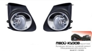 ФАРА ПРОТИВОТУМАННАЯ ЛЕВАЯ + ПРАВАЯ (КОМПЛЕКТ) С ПРОВОДК , КНОПКОЙ , РЕШЕТК БАМПЕРА ХРОМ (КИТАЙ) для Toyota COROLLA E150 (2006-) СЕДАН