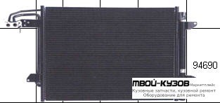 CADDY {+ TOURAN} КОНДЕНСАТОР КОНДИЦИОНЕРА (см.каталог) для Volkswagen CADDY (2004-2009), Volkswagen TOURAN (2003-2005) (2006-2010)