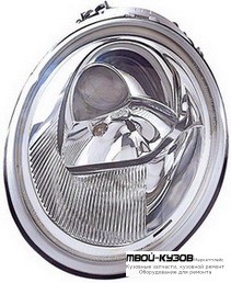 ФАРА ЛЕВАЯ СТОРОНА ПОД КОРРЕКТОР (DEPO) для Volkswagen BEETLE (11.1998-)