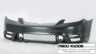БАМПЕР ПЕРЕДНИЙ БЕЗ ОТВ П/ СПОЙЛЕР ЧЁРНЫЙ (ТАЙВАНЬ) для Toyota MATRIX (2003-)