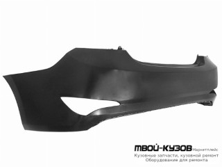 БАМПЕР ЗАДНИЙ (СЕДАН) БЕЗ ОТВ ПОД ДАТЧИКИ (РОССИЯ) для Hyundai SOLARIS (2011-)