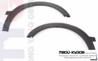 МОЛДИНГ АРКИ КРЫЛА ПРАВАЯ СТОРОНА ПЕРЕД ЧЁРНЫЙ (ТАЙВАНЬ) для Volkswagen GOLF III (11.1991 - 09.1997), Volkswagen VENTO (02.1992 - 08.1998)