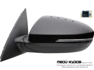 ЗЕРКАЛО ЛЕВАЯ СТОРОНА ЭЛЕКТР , АВТОСКЛАДЫВ С ПОДОГРЕВОМ С УКАЗАТЕЛЬ ПОВОРОТА (ТАЙВАНЬ) для KIA OPTIMA (2011-2016)