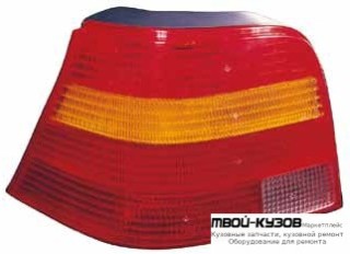 ФОНАРЬ ЗАДНИЙ ВНЕШНИЙ ПРАВАЯ СТОРОНА (DEPO) КРАСНЫЙ-ЖЕЛТ для Volkswagen GOLF IV (10.1997-)