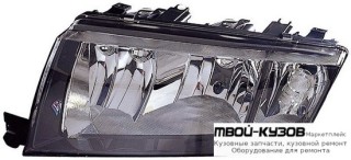ФАРА ЛЕВАЯ СТОРОНА ПОД КОРРЕКТОР ВНУТРИ (DEPO) ЧЁРНЫЙ для Skoda FABIA (01.2000 - 2006)