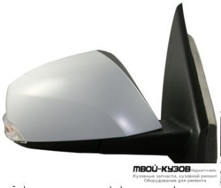 ЗЕРКАЛО ПРАВАЯ СТОРОНА ЭЛЕКТР С ПОДОГРЕВОМ , УКАЗАТЕЛЬ ПОВОРОТА (CONVEX) ГРУНТ (ТАЙВАНЬ) для Renault LAGUNA (2007-)