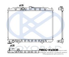 РАДИАТОР ОХЛАЖДЕНИЯ MT 2 2.5 (KOYO) для Nissan X-TRAIL (06.2001-)